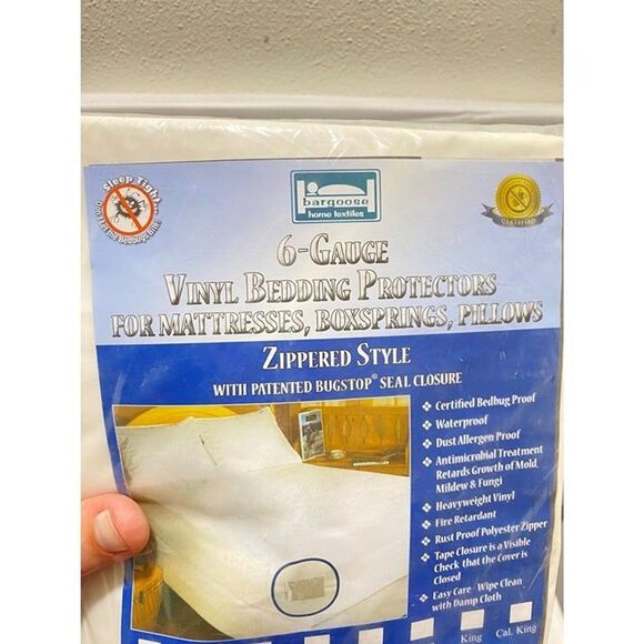 Bedbug Solution Vinyl Mattress Box Spring or Pillows Encasement Twin Size - Picture 5 of 8